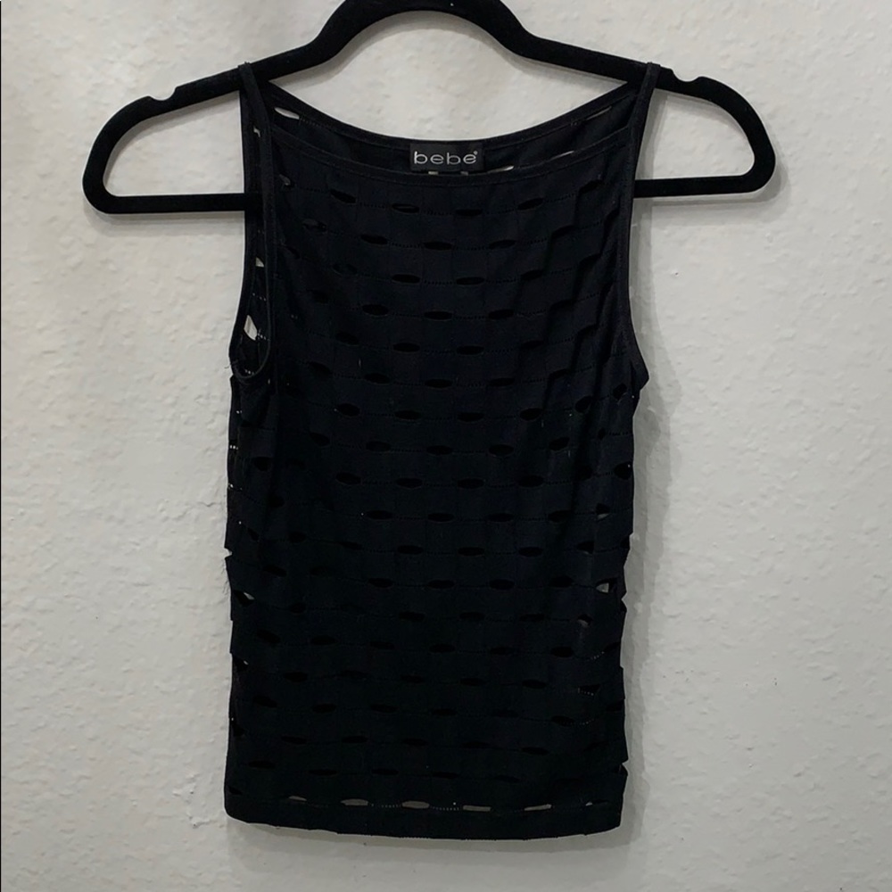 Vintage Bebe cutout tank